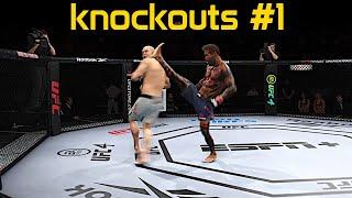 EA Sports UFC 4 - Best Brutal Knockouts Compilation #1