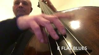 E FLAT BLUES BASS LINE PLAY ALONG BACKING TRACK