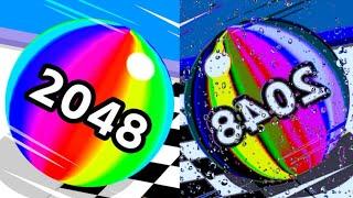 2048 | MAX LEVELS - Ball Run 2048 vs REVERSE [ with MULTI EFFECTS ] #cutiepie22yt