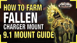 RARE Fallen Charger Mount Guide How to Get the Fallen Charger's Reins 9.1 Shadowlands Mount