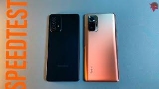 Samsung Galaxy A72 vs XIAOMI REDMI NOTE 10 PRO Speed Test