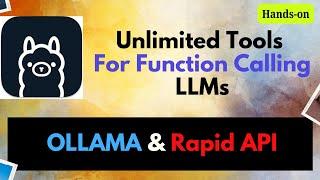 Function Calling with Ollama, Llama 3.1, Streamlit and RapidAPI