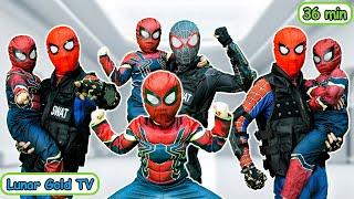 TEAM SPIDER-MAN vs BAD GUY JOKER || Spider Man Rescues His Lover || LIVE ACTION +MORE