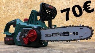 PARKSIDE ® Cordless Chainsaw PKSA 20-Li B2 unboxing and test / 20V Akku-Kettensäge von Lidl für 70€