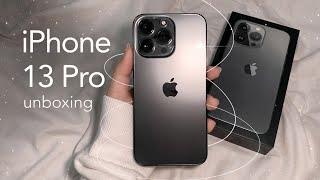 ️iPhone 13 Pro Graphite aesthetic unboxing + accessories 