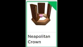 how to get neapolitan crown I roblox promocode