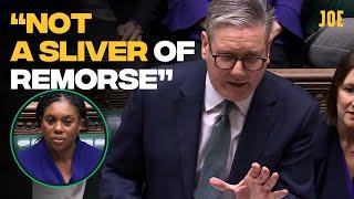 Keir Starmer rips Kemi Badenoch to shreds over Tory hypocrisy at PMQs