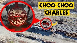 DRONE CATCHES CHOO-CHOO CHARLES IN REAL LIFE AT ABANDONED TRAIN STATION! | CHOO-CHOO CHARLES CAUGHT!