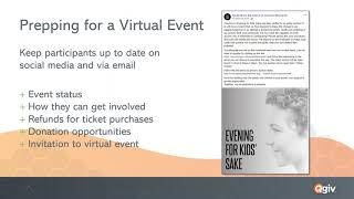 Tools and Strategies for Virtual Fundraising Events