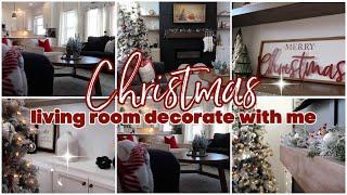 CHRISTMAS DECORATE WITH ME | LIVING ROOM | CLASSIC CHRISTMAS DECOR | RACHEL LEE AT HOME