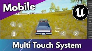 Mobile Button Multi Touch System Unreal Engine | Android & iOS Vehicle Button Multi Touch System