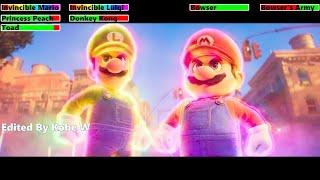 The Super Mario Bros. Movie (2023) Final Battle with healthbars 3/4