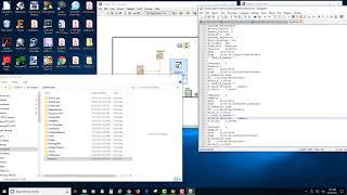 LabView: Writing data to a text file and Excel