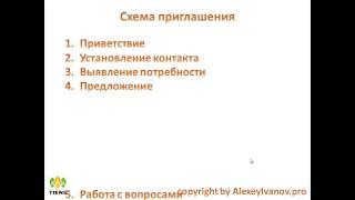 Урок №4 - Приглашение. Алексей Иванов - 8*. Tiens