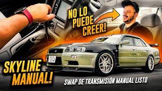 Proyecto SKYLINE R34 Quedó INCREÍBLE con su TRANSMISIÓN MANUAL * Prueba EN CALLE *