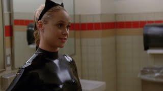 Becca Tobin Black Latex Catsuit