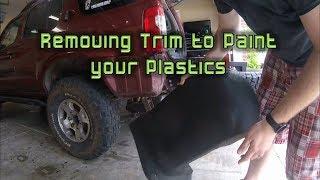 00-04 Xterra Trim Removal Tips - Spray Painting Faded Gray Plastics!