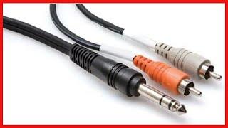 Hosa TRS-202 1/4" TRS to Dual RCA Insert Cable, 2 Meters