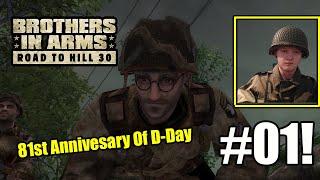 81st Anniversary Of D Day ,Landing Behind German Lines- Brothers In Arms Road To Hill 30 Part 1