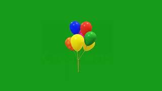 Balloons flying effect | Green Screen Library