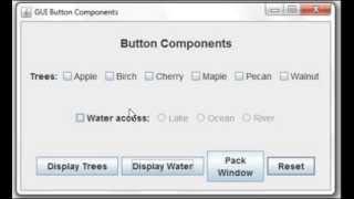 Java GUI Button Components