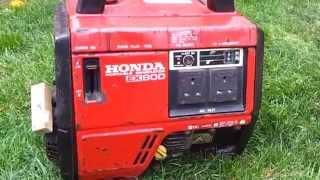 Honda EX800 Portable Generator Start Up And Run