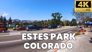 Walking around Riverwalk & Downtown- Estes Park | Colorado | 4K Walking Tour | American Travel Vlog