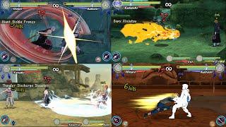 Naruto Ultimate Ninja Heroes 3 - All Jutsus and Linked Jutsus | PSP Gameplay