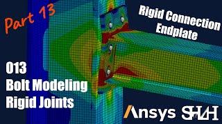 Rigid Connection, Ansys Workbench, Bolts as rigid joint