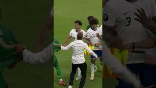 Things get CHIPPY between USMNT and Saudi Arabia  #unitedstates #soccer #goldcup