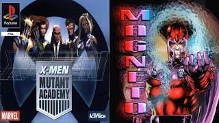 X Men Mutant Academy MAGNETO 1st costume Red & Purple - Ps1 Playthrough