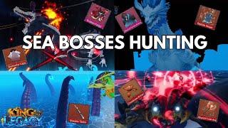 SEA BOSSES HUNTING FOR 24 HOURS | KING LEGACY