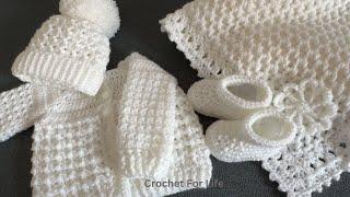 Easy Crochet baby cardigan/ Crochet for life cardigan 3804