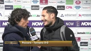 Pescara - Ternana 0-0 Aloi: "Cantavo gente di mare anche io…"