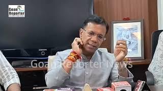 Goan Reporter News: Minister Vishwajit Rane press conference