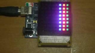 8x8 RGB Full Color Dot Matrix LED Test