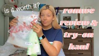 ROMWE REVIEW & TRY ON HAUL | paige elisa