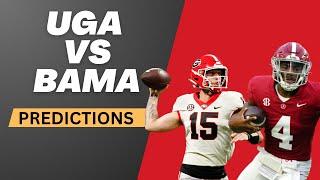 Georgia vs Alabama  - Final Predictions In MASSIVE SEC Showdown