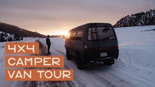 4x4 CAMPER VAN TOUR | Mitsubishi Delica L300 Adventure Build