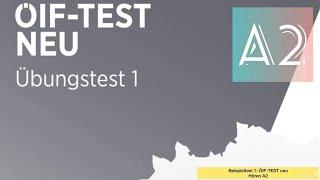 Hören A2 : ÖIF-TEST NEU :Übungstest1