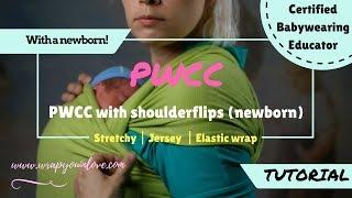 Stretchy wrap with a newborn - pretied & shoulderflips!