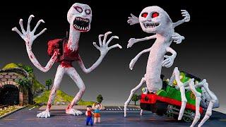  Making NEW CURSED TOBY and PERCY THE TRAINS - Monster Train Creatures with Clay