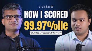 How I Cracked CAT 2024 With 99.97%ile  Cracku CAT Topper Interviews By Maruti Sir (CAT 100%iler)