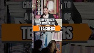 Crowd Work To A Room Full Of Teachers #teacher  #teaching   #para #joke  #crowdwork #funny  #comedy