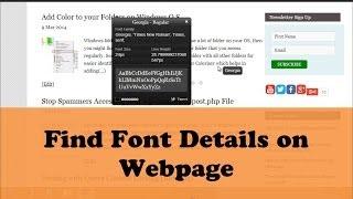 WhatFont- Find Font Details on Web Page Easily