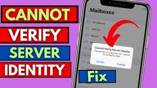 How To Fix cannot Verify Server Identity iphone || The identity Cannot be Verified on iphone