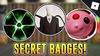 How to get the NUCLEAR, SLENDER AND PIGGY BADGES in SURVIVE AND KILL THE KILLERS IN AREA-51 | Roblox
