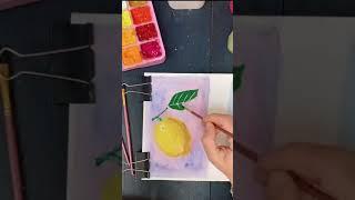 Watch this satisfying lemon painting #shorts