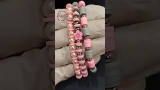 Flower beads, clay beads, diy bracelet #bracelet #diyjewelry #diy#shortsvideo