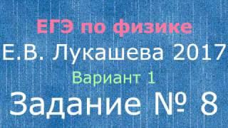 Разбор заданий ЕГЭ по физике 2017. 8 задание 1 вариант Лукашева 2017